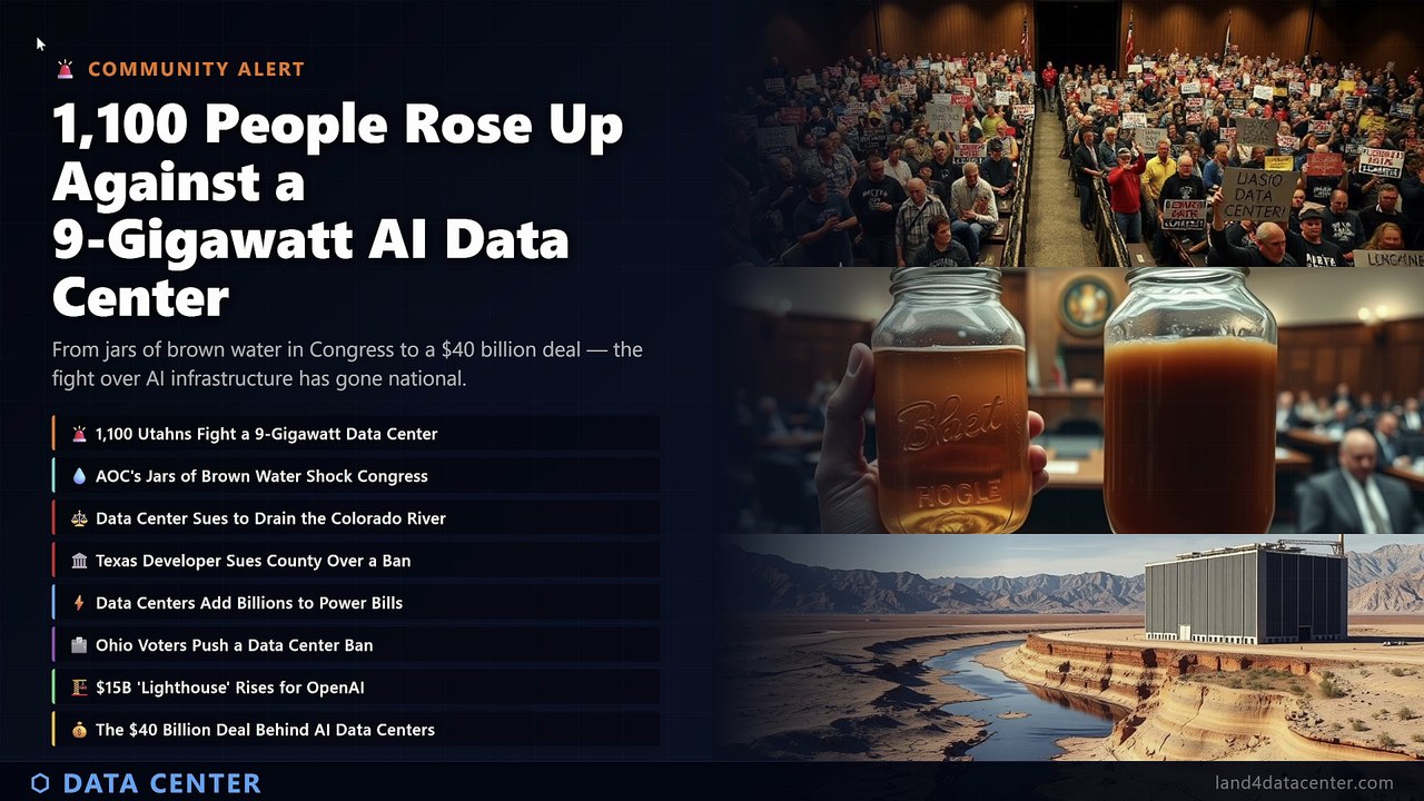 Why 1,100 Utahns Are Fighting a Giant AI Data Center