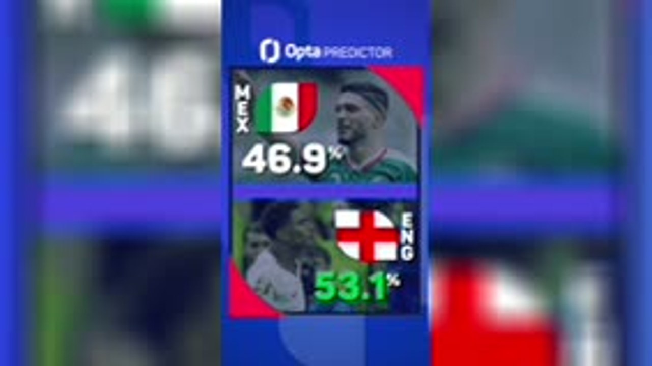 Mexico v England - Opta Predictor