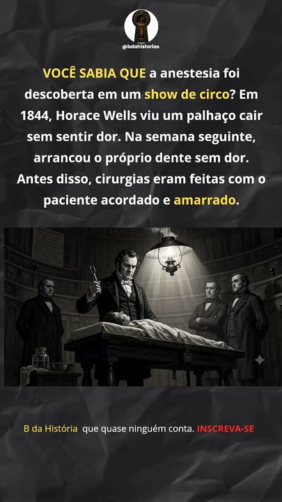 O dia que a anestesia foi testada em um circo
