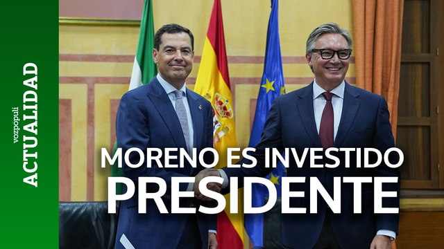 JUANMA MORENO es INVESTIDO como PRESIDENTE DE LA JUNTA DE ANDALUCÍA