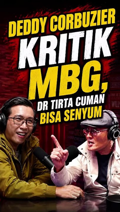 Om Ded kritik MBG, Dr Tirta cuman bisa senyum