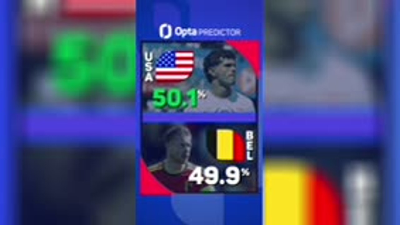 United States v Belgium - Opta Predictor