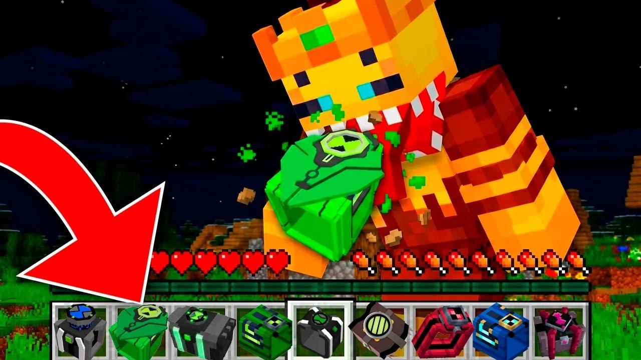 ¿Me puedo comer cualquier Omnitrix de Ben 10 en Minecraft o qué pasa?