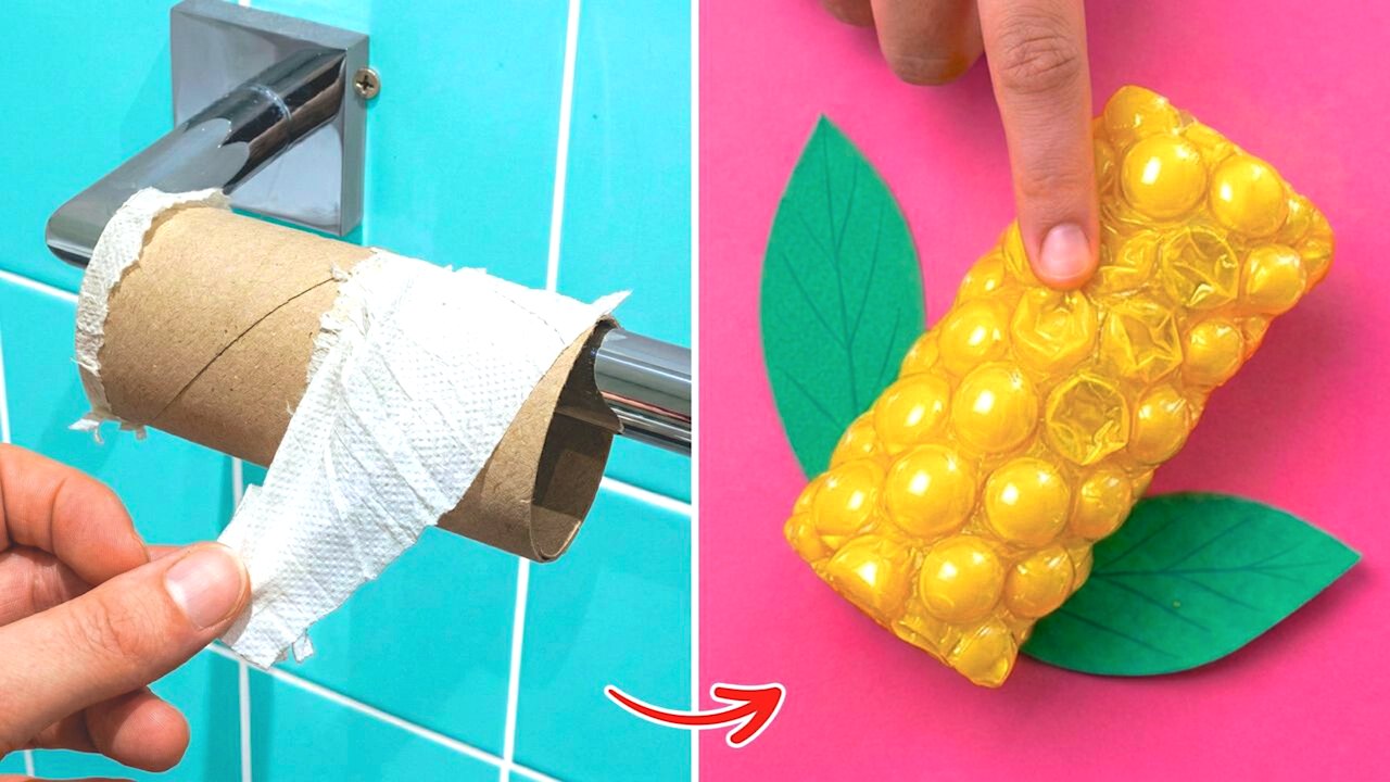 Astuces créatives pour recycler tubes en carton...