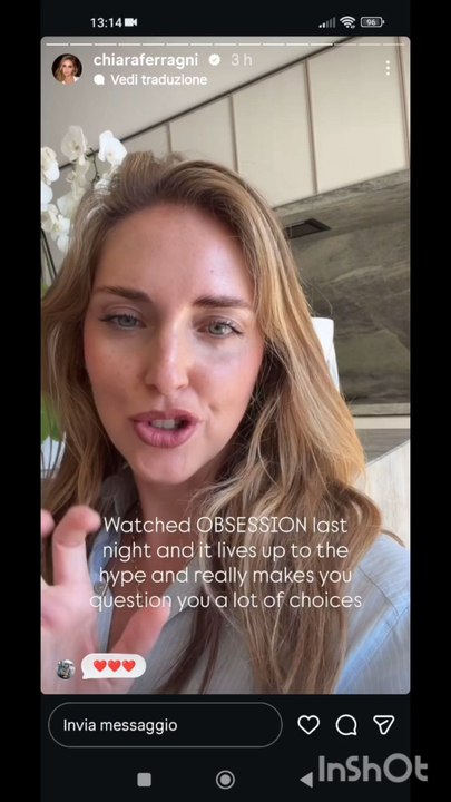 Chiara Ferragni story dopo Roma si torna a milano