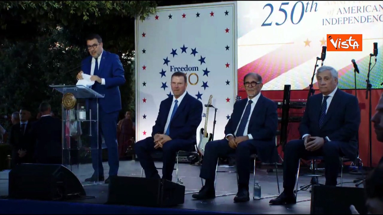 250esimo Usa, Salvini scherza a Villa Taverna: Profumo di hamburger mi porta a tagliare mio discorso