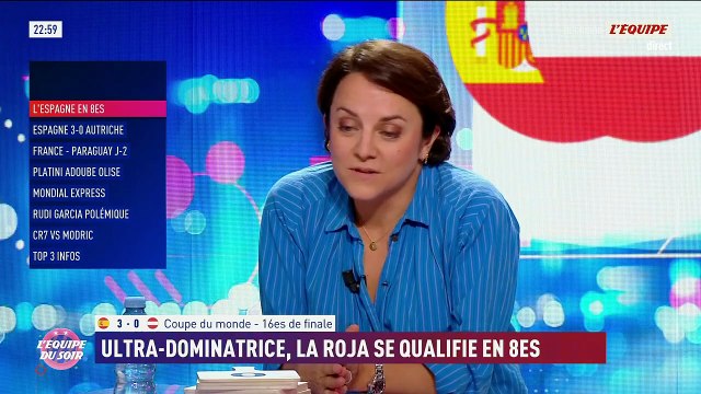L'Espagne rejoint les huitièmes de finale de la Coupe du monde sans trembler en dominant l'Autriche - Foot - Coupe du monde