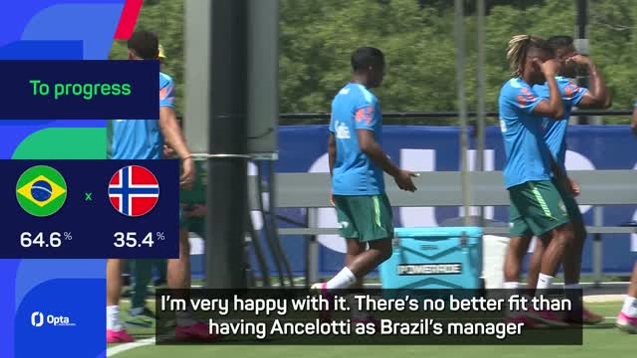 Endrick loving Ancelotti reunion with Brazil