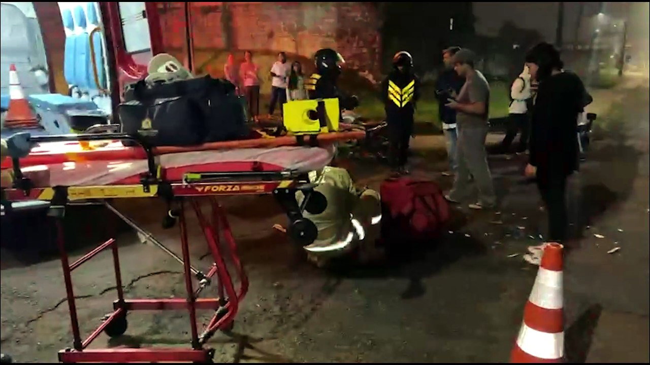 Motociclista fica ferido após acidente na Av. Corbélia