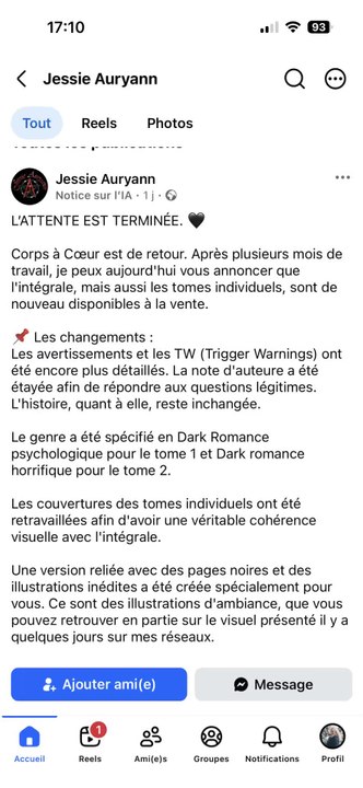 Pétition Corps à cœur