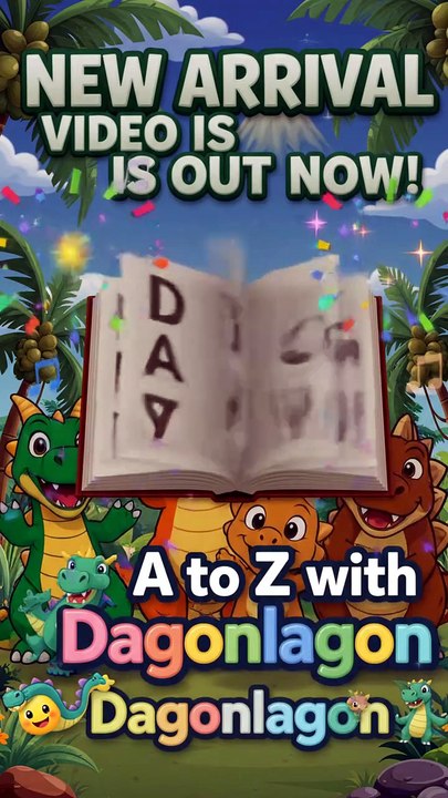 Let’s Learn the Alphabet A to Z Dagonlagon 🦖🐉 Kids ABC dinosaur dragon vocabulary song.