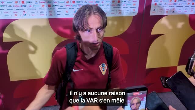 Croatie - Modric critique la VAR : On dirait que ça joue toujours contre nous
