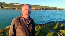 Matt Kennedy-Smith from Glendorgal Coast Path Campaign at the Good Morning Britain live broadcast