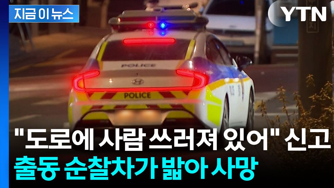 "도로에 사람 쓰러졌다"…밟고 지나간 순찰차에 구조대상자 사망 [지금이뉴스] / YTN