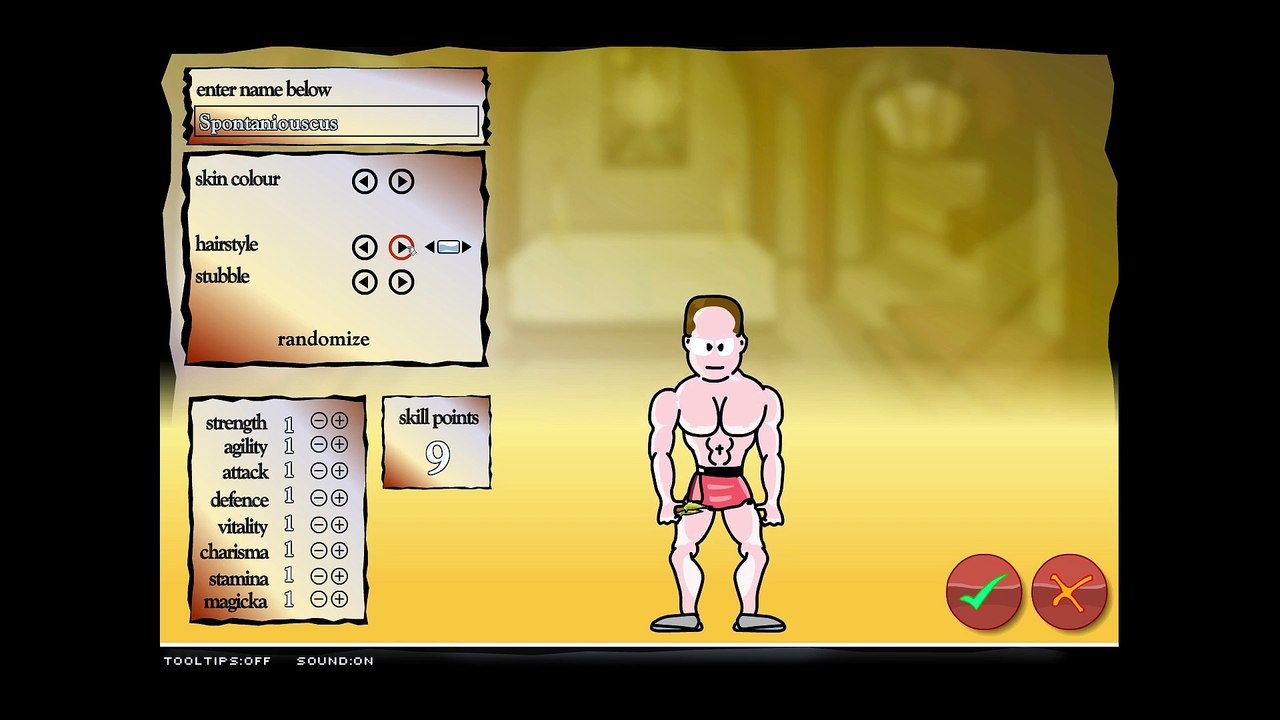 Swords And Sandals Classic Collection - Swords And Sandals 2 - Character Creation
