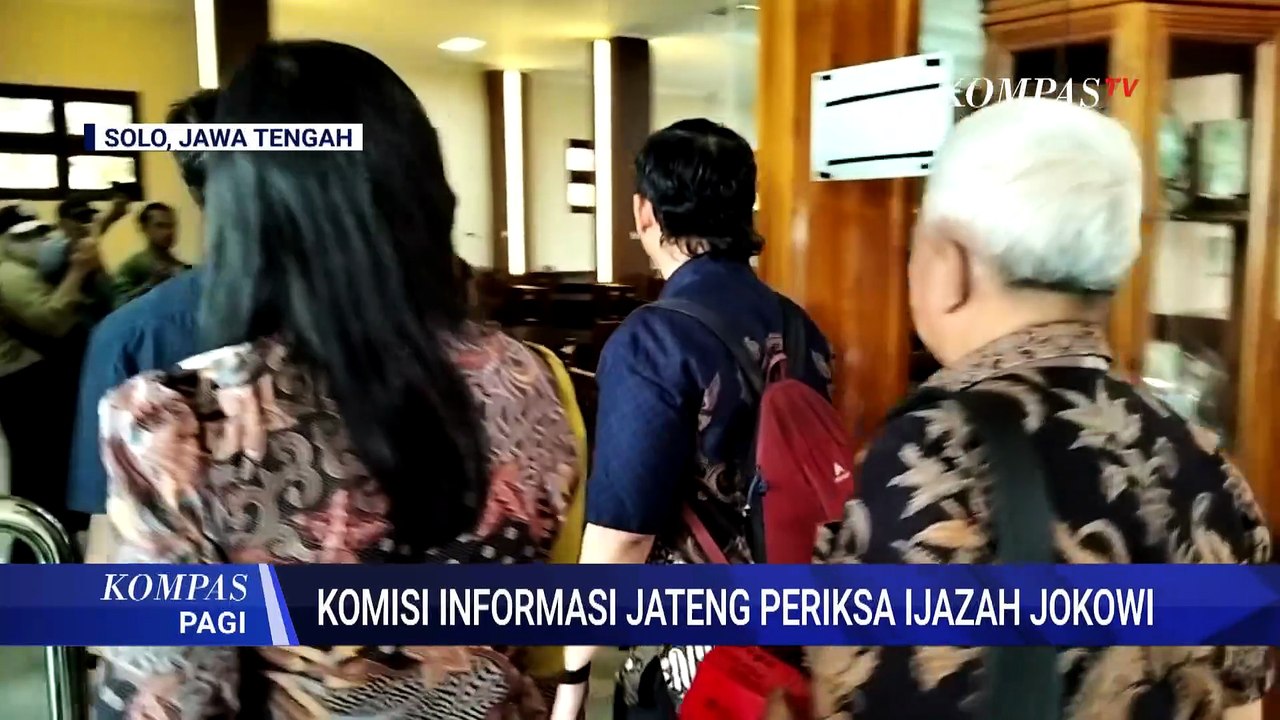 Komisi Informasi Jawa Tengah Periksa Keberadaan Dokumen Ijazah Jokowi di Kota Solo | KOMPAS PAGI