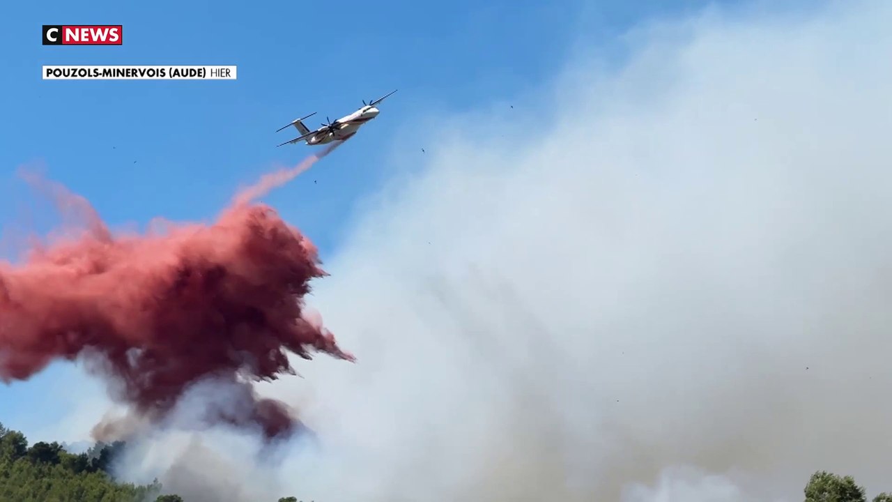 Aude : l'important incendie continue de progresser et menace les habitations