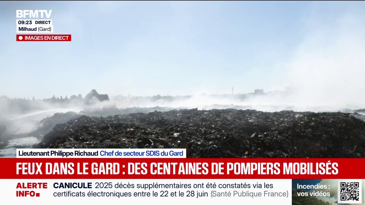 Dans le Gard, l'incendie progresse encore