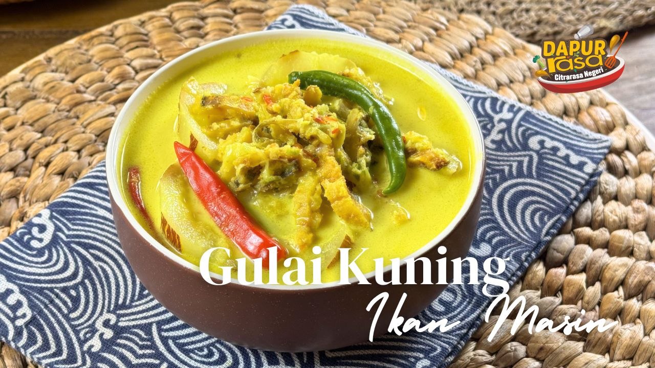 Lauk Kampung Paling Sedap! Gulai Kuning Ikan Masin Ni Memang Legend