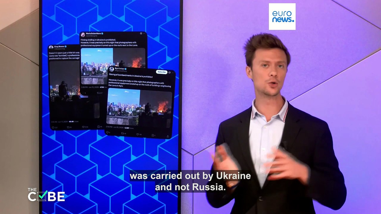 AI images falsely claim Kyiv monastery strike was staged