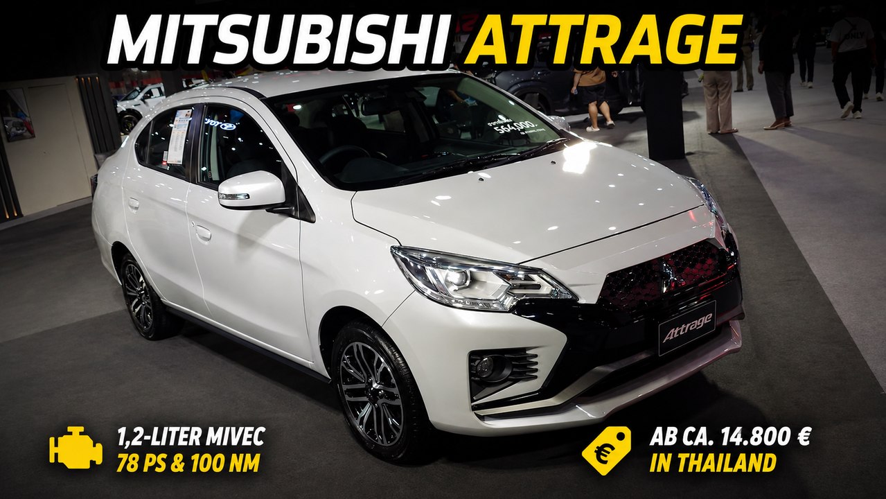 2027 Mitsubishi Attrage erhält markantes Facelift und neuen Look