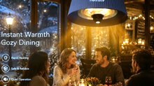 New Style 2100W Hanging Waterproof Garden Infrared Patio Heater Outdoor Heater For Home Office Winter Warmer