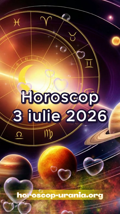 Horoscop 3 iulie 2026 - oferit de horoscop-urania.org