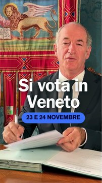 Zaia annuncia la data delle elezioni in Veneto