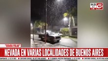 Buenos Aires amaneció cubierta de nieve. Mirá las imágenes