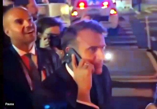 Macron bloccato in strada a New YorK, Donald, libera la strada