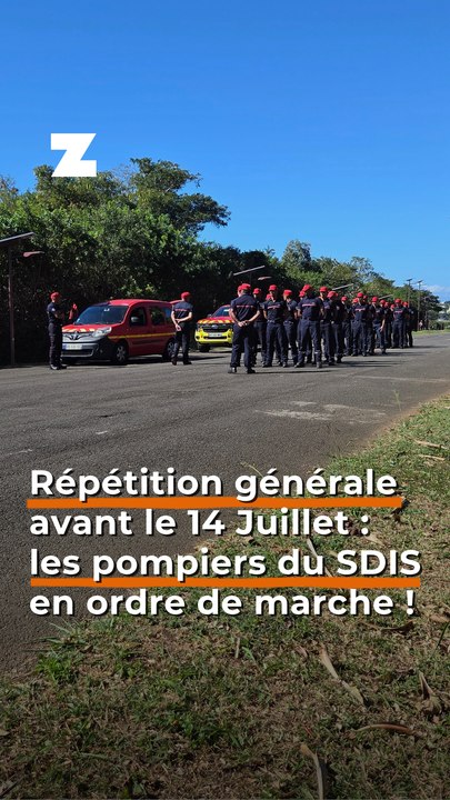 Répétition générale avant le 14 Juillet : les pompiers du SDIS en ordre de marche !