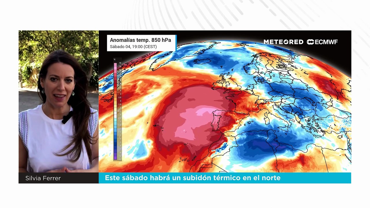 Este sábado habrá un subidón térmico en el norte
