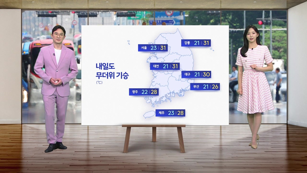 [날씨] 내일도 무더위 기승...주말 남부 강한 비 / YTN