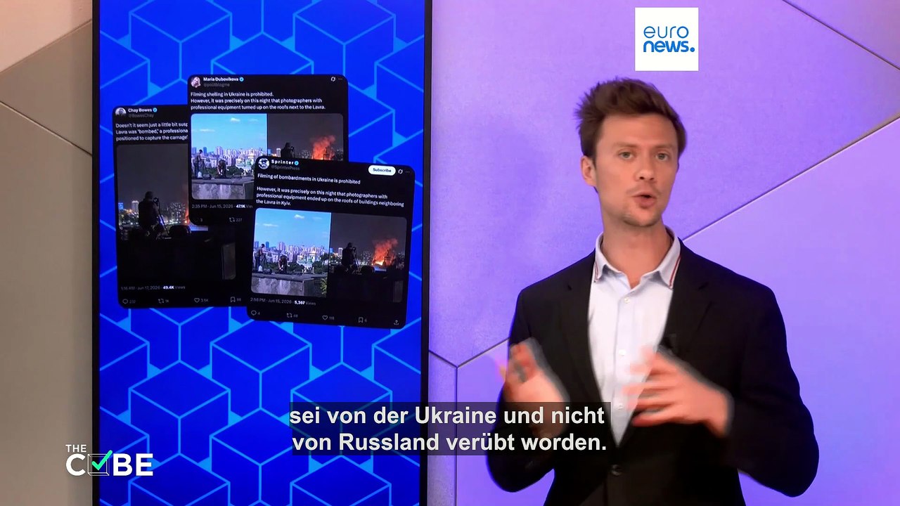 KI-generierte Bilder: Wurde der Angriff auf das Kyjiwer Kloster inszeniert?