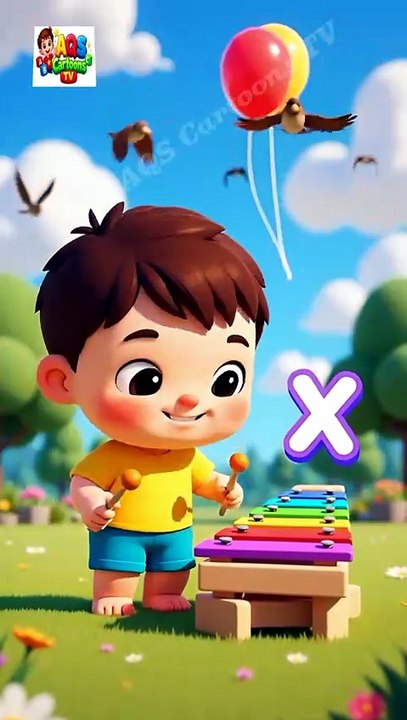 X for xylophone |ABC Learning for Kids |Nursery Rhymes |AQS Cartoons TV