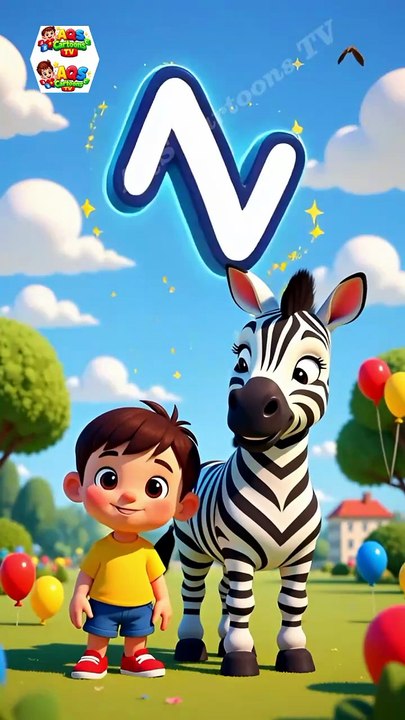 Z for Zebra |ABC Learning for Kids |Nursery Rhymes |AQS Cartoons TV