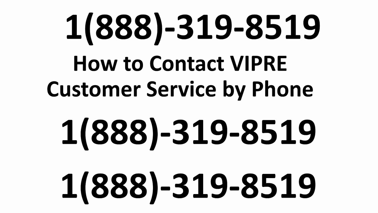 How to Contact Vipre Customer Service by Phone
