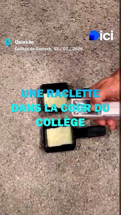Une raclette dans la cour du collège pour dénoncer l'inaction des services publics face à la chaleur