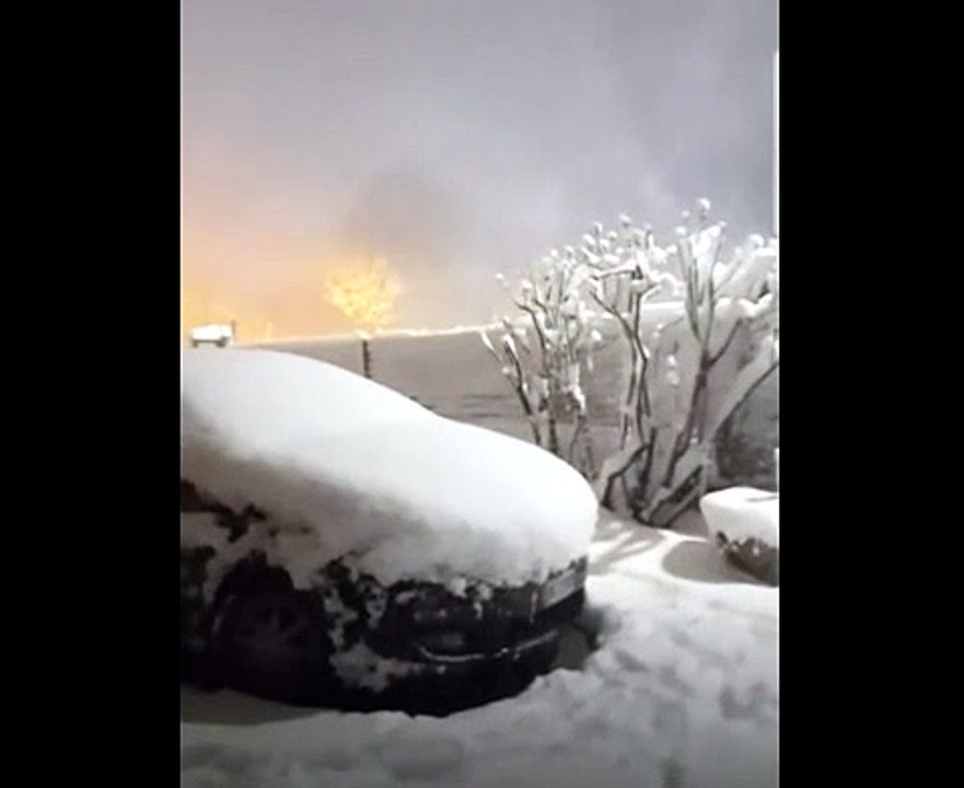 Bufera di neve a Frignano nel Modenese