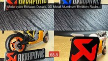 Motorcycle Exhaust Decals, 3D Metal Aluminum Emblem Racing ... -- Top Pick 2026 | Unbeatable Price!