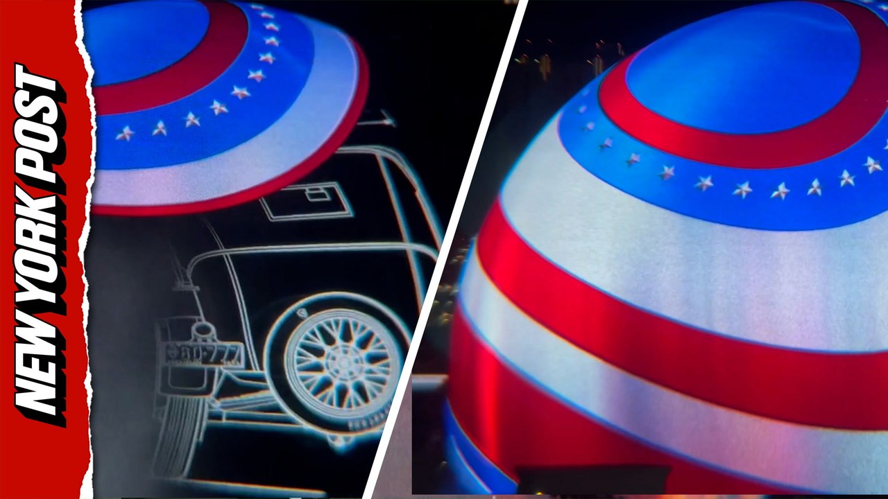 Las Vegas Sphere Lights Up With July 4th Tribut...
