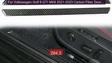 For Volkswagen Golf 8 GTI MK8 2021-2023 Carbon Fiber Door wel... -- Amazing Value 2026 | Must Have!