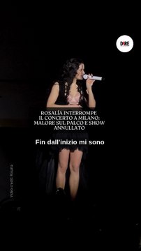 Rosalía interrompe il concerto a Milano: malore sul palco e show annullato
