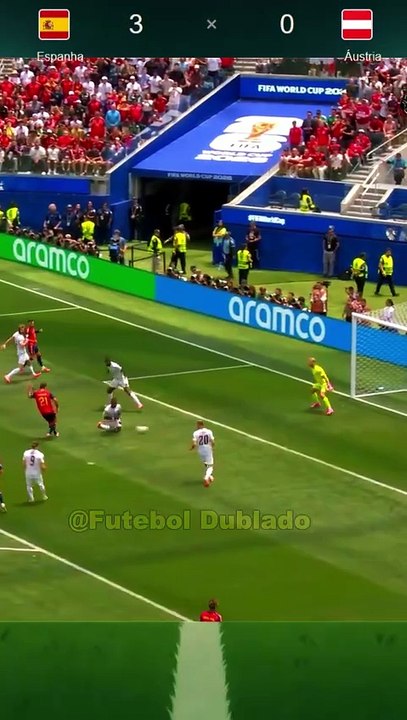 Espanha 3x0 Áustria / dublagem engraçada e muita resenha de futebol 😂⚽