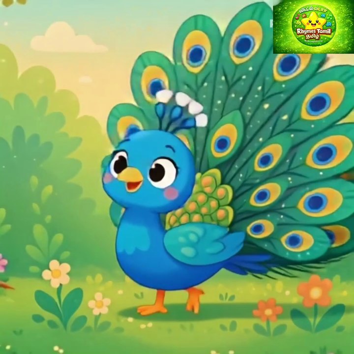 🦚 மயிலே மயிலே ஆடி வா | Tamil Kids Song | Original Nursery Rhyme | Kids Rhymes