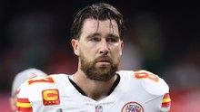 Travis Kelce reacts to an AI wedding photo posted by comedian Bert Kreischer