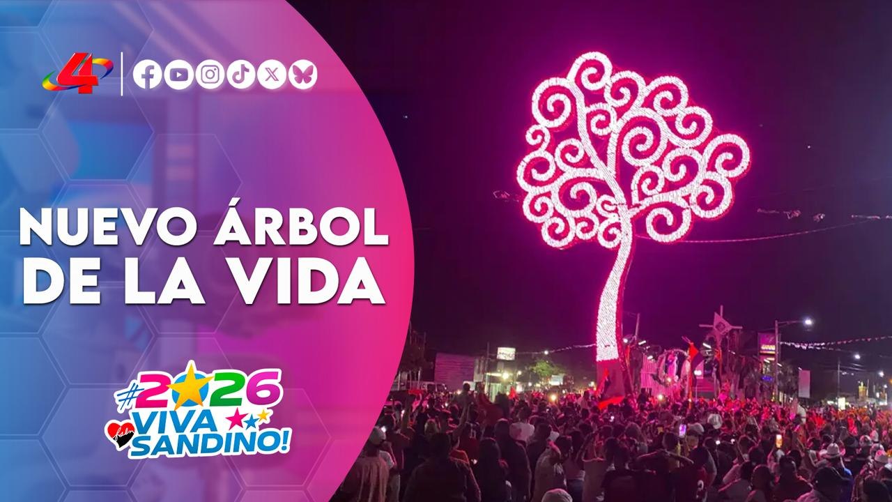 🌳 Sébaco conmemora 47 años de su liberación con el encendido del Árbol de la Vida