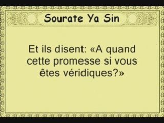 Sourate Ya Sin - avec trad Francais - Louhaidan