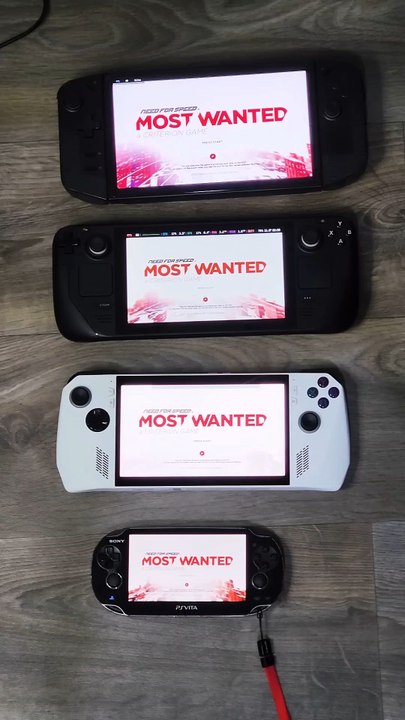 Need for Speed Most Wanted | PS Vita vs Legion GO vs Steam Deck vs ROG Ally Speed Test #vita