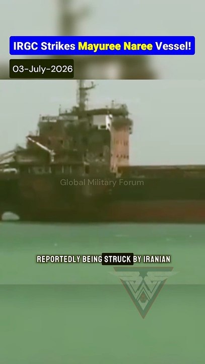 IRGC Strikes Hormuz Merchant Ship